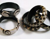 African Inspired Resin Bangles X2 - Sold in Pairs