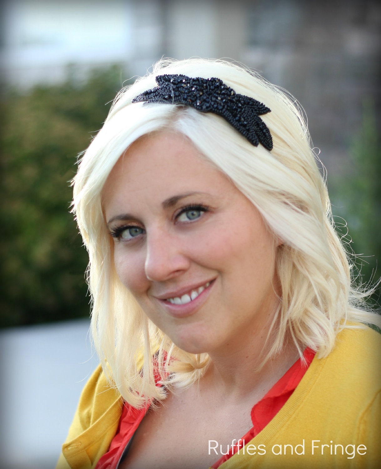 Art Deco Headband, Great Gatsby Style Beaded Headband for Adults and Women