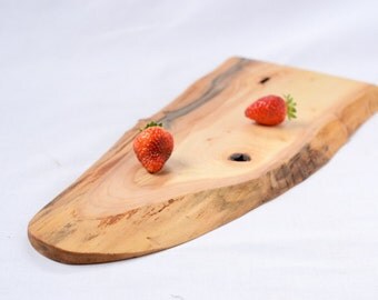 Natural Edge Salvaged Maple Serving Board 735, Ready to Ship
