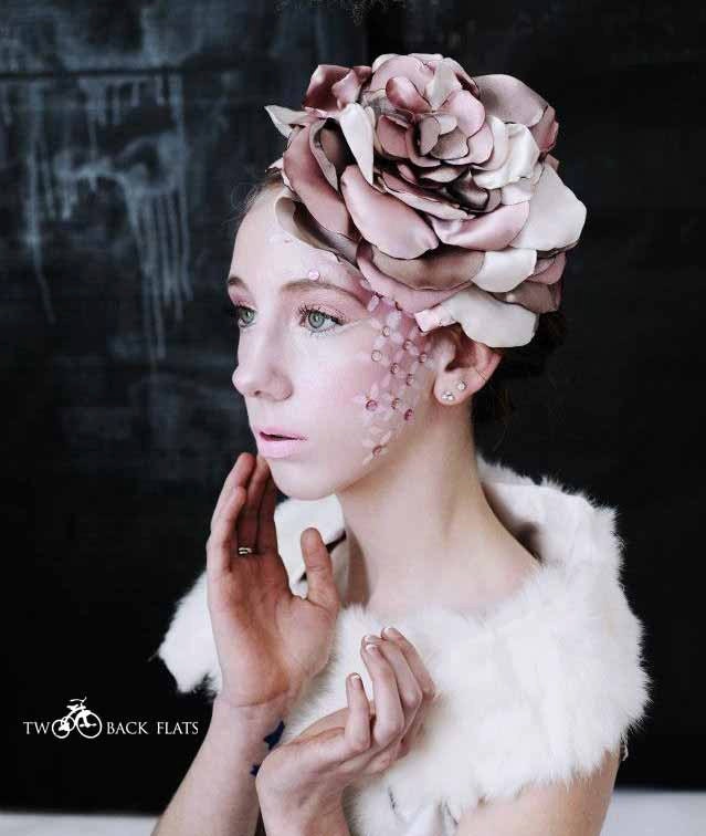 Wedding Hair Flower, Pink, Ivory, Large Hair Flower, Pink Flower Fascinator, Bridal Headpiece, Headband