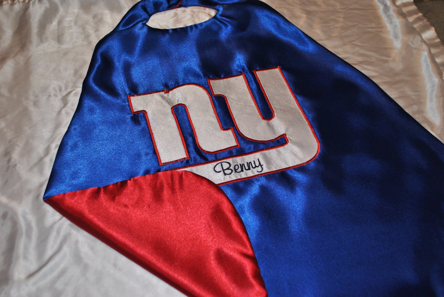 Superhero cape gift for football "Superfan" personalized with child's name and team Redskins, Packers, Patriots, Ravens