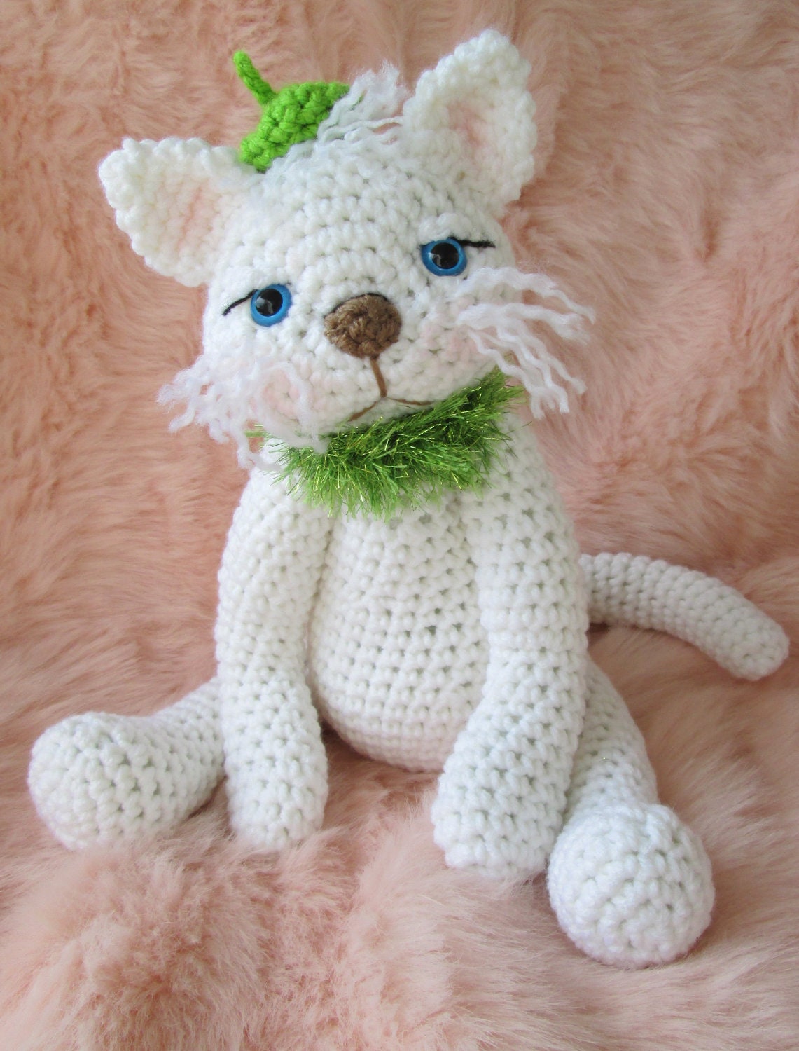 Cute Kitty Cat Crochet Pattern by Teri Crews Instant Download PDF Format