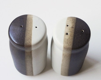 Vintage McCoy Nelson Sandstone Salt and Pepper Set on Etsy by EdibleComplex