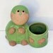 Vintage Ceramic Turtle Desktop Container Planter on Etsy by EdibleComplex