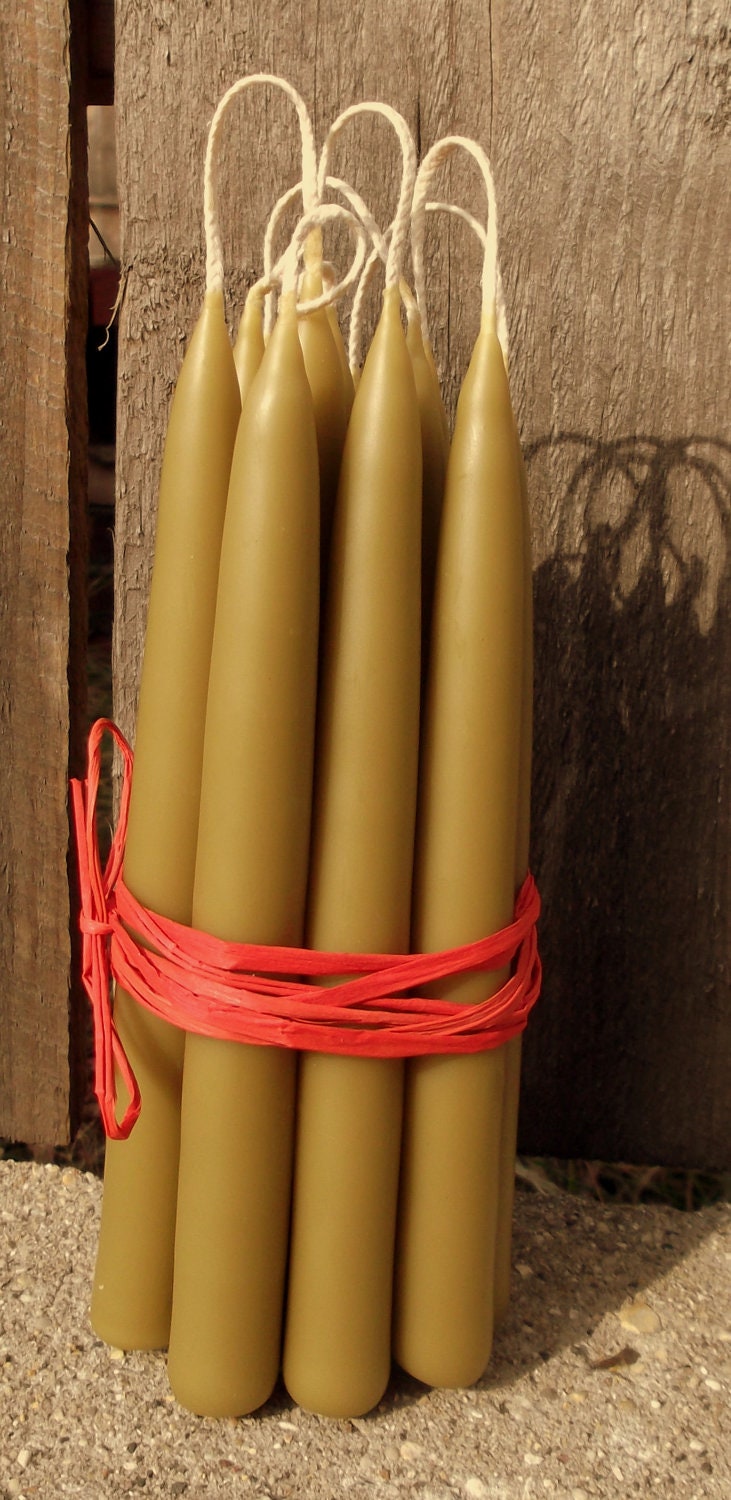 Bayberry Candles by the dozen- traditional hand dipped tapers