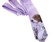 Men's Necktie - Regal Beagle Men's Tie - Men's Dog Necktie