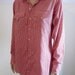 Rockmount ranch wear unisex red gingham check checkered snap blouse shirt long sleeves