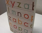 Jotter Journal Notebook ABC  alphabet letters writing print with  Blank Pages