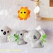 Baby Crib Mobile - Baby Nursery Mobile - Modern Mobile - Australian Koala Gray White theme (Custom order available)