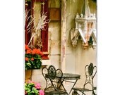 iPhone 4 Case - iPhone 4S Case - Paris Photography for Apple IPhone - Colorful Print - French Cafe Scene - Parisian Garden - Vita Nostra