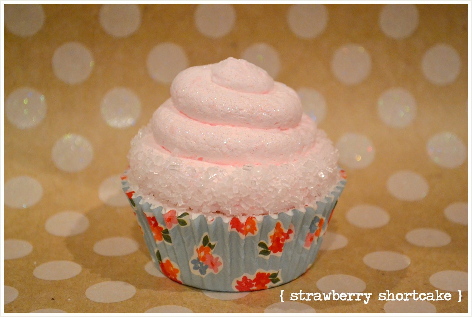 Strawberry Shortcake - Deluxe Cupcake Bath Fizzie / Soap