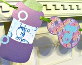 Bubble Birthday Banner with Personalized Name Banner