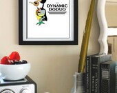 The Dynamic Doduo: Pokemon and Batman and Robin Parody 11x14in Giclée Print