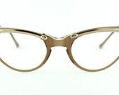 Reduced - Vintage deadstock 50's Styl Rite Optical sro cat eye combo frames brownsmoke and bronze - FREE DOMESTIC SHIPPING