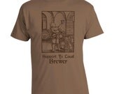 Support Ye Local Brewer - Chestnut Brown Homebrew Tee Shirt