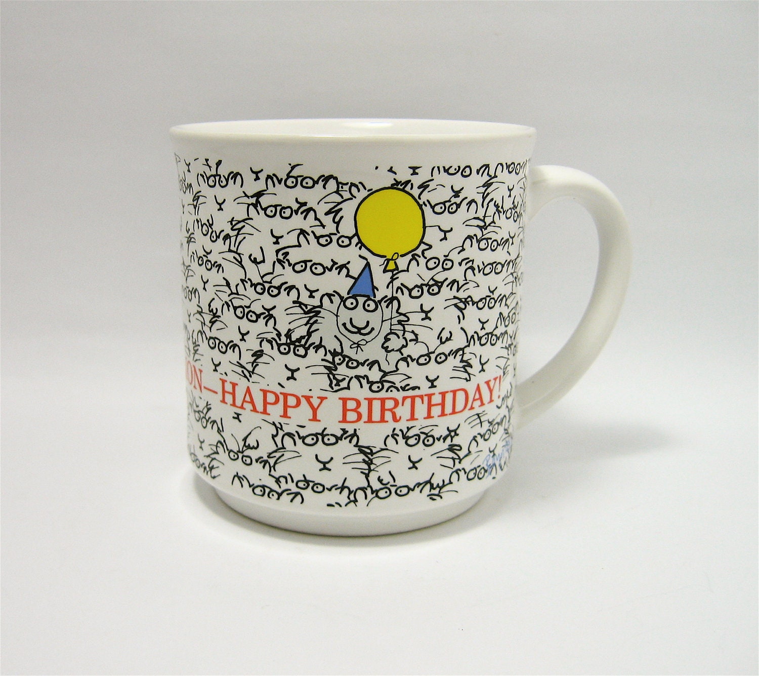 Vintage Boynton Cat Mug Happy Birthday One In A Million