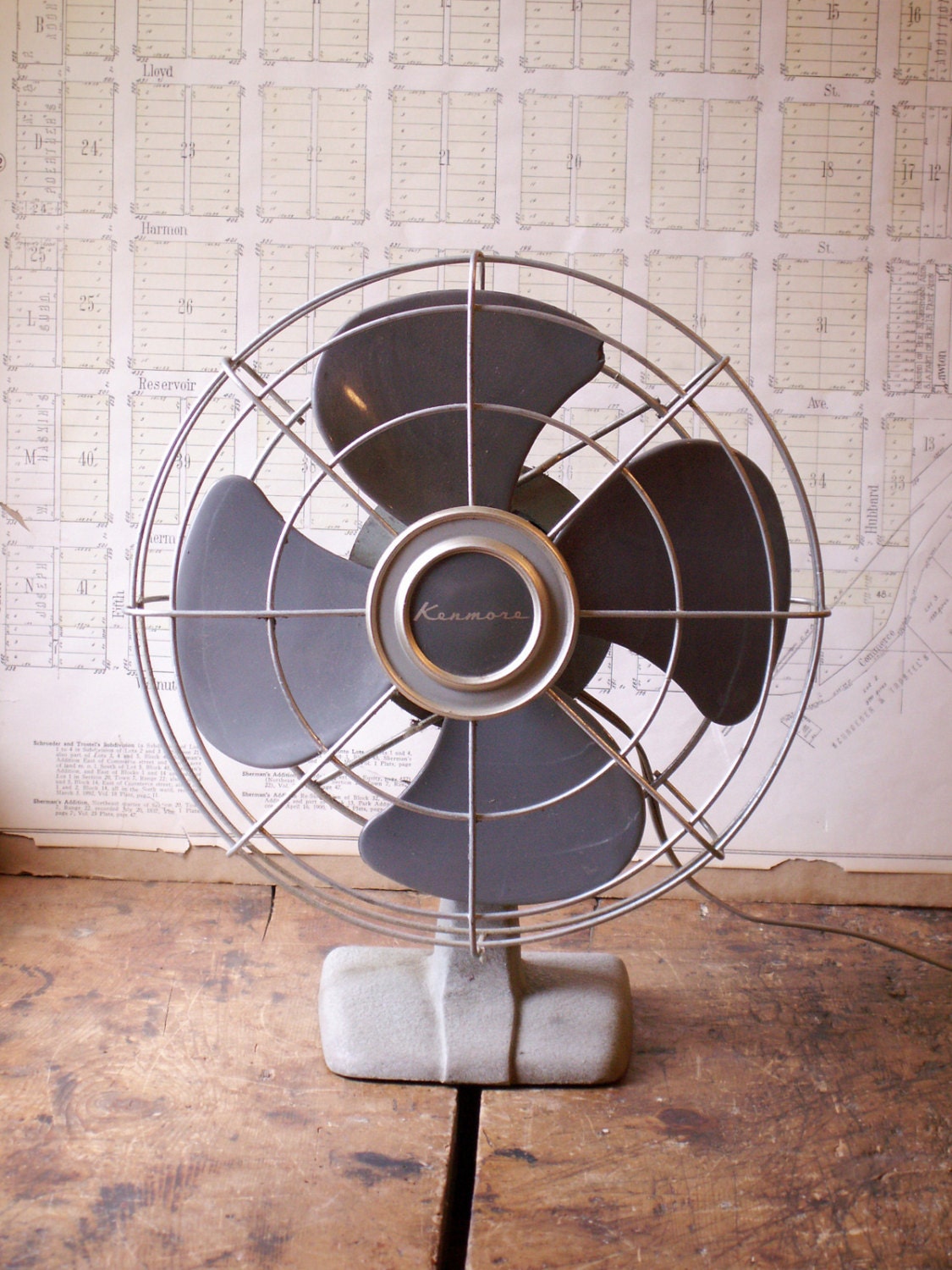 Vintage Kenmore Desk Fan - Retro Midcentury Mad Men Style