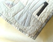 Art Quilt Wall Hanging, Contemporary Art Quilt, Modern art quilt, Fiber art quilt, Wall Decor, home office, Handmade art quilts, cappuccino