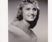 Dramatic Studio Lighting- Sweetheart Portrait- 1950s Vintage Photograph