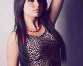 Vintage late 80's/early 90's sleeveless leopard mini dress