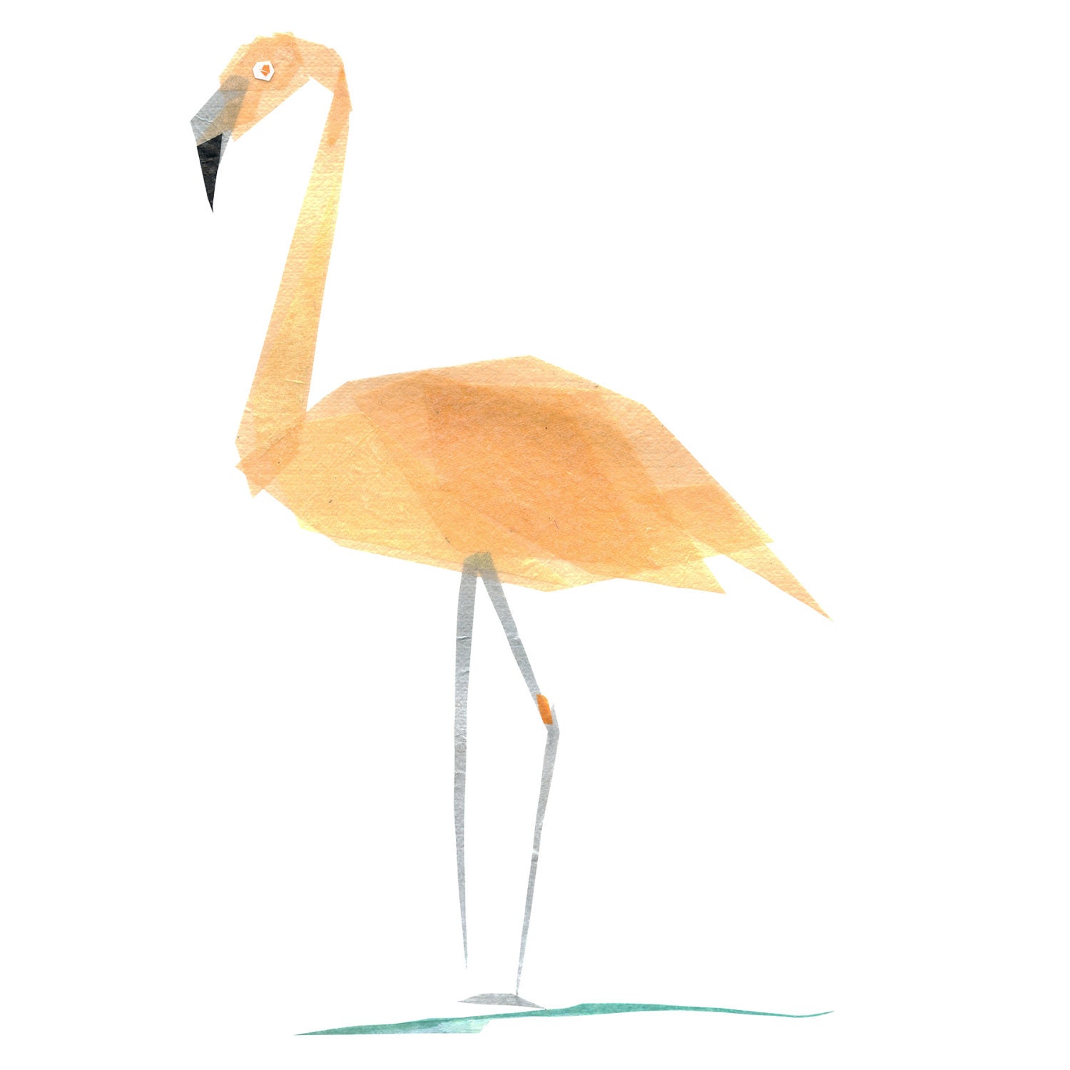 betty flamingo - print