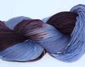 Sale Ultra Soft  Merino Superwash- 100 grams Color Purple & Lavender Hand Dyed Yarn