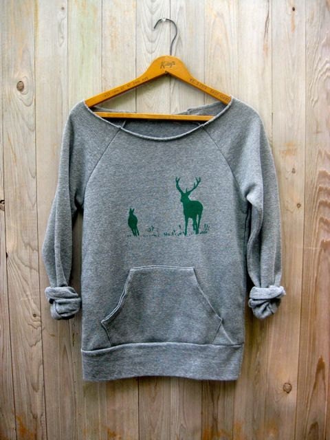 just grazing Deer Sweatshirt, Deer Sweater, Elk Sweater, Cozy Sweater, S,M,L,XL