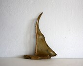 driftwood sailboat with genuine parchment ...lovely nautical home decor...beach art for a sea lover...perfect for all sailors...maritime art