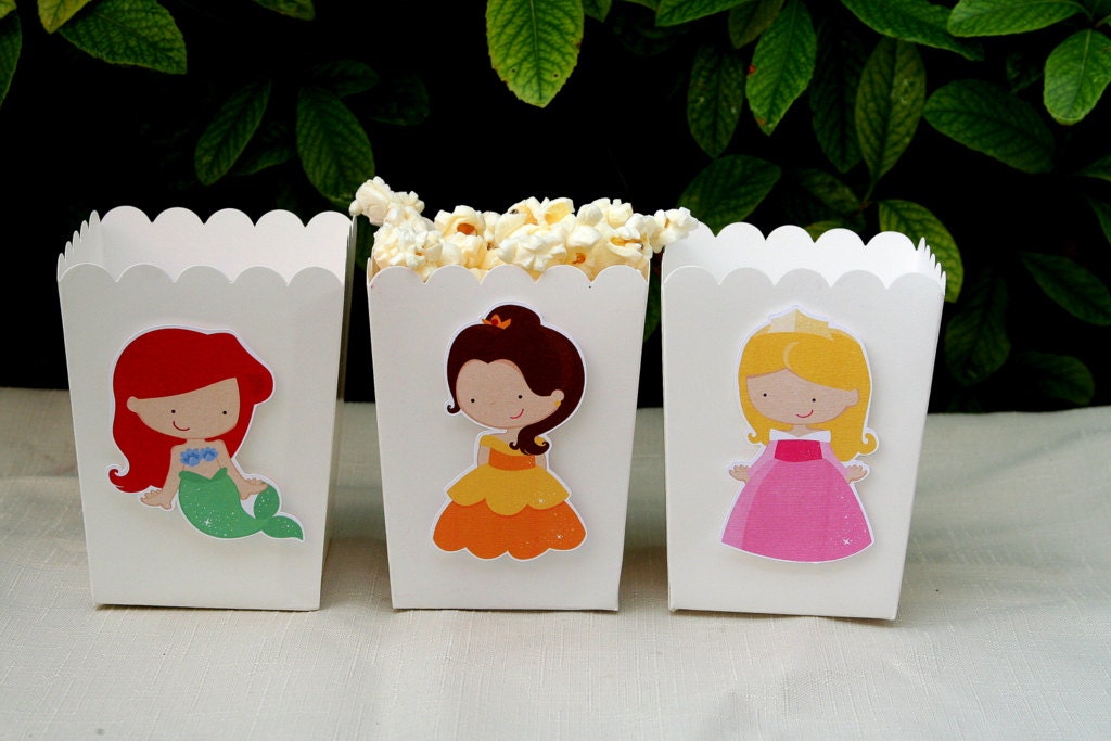 Princess Party Assorted Snack Boxes- Set of 12