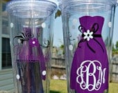 Bridal Party Wedding Tumbler - Personalized for your wedding party - 16oz acrylic