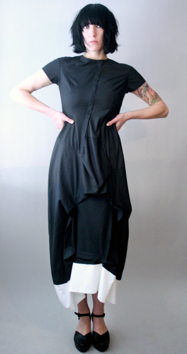 Nobu Nakano Japanese Avant Garde Structured Minimalist Dress