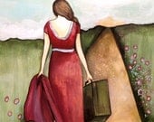It's the journey, not the destination..art print 8 x 10 inches