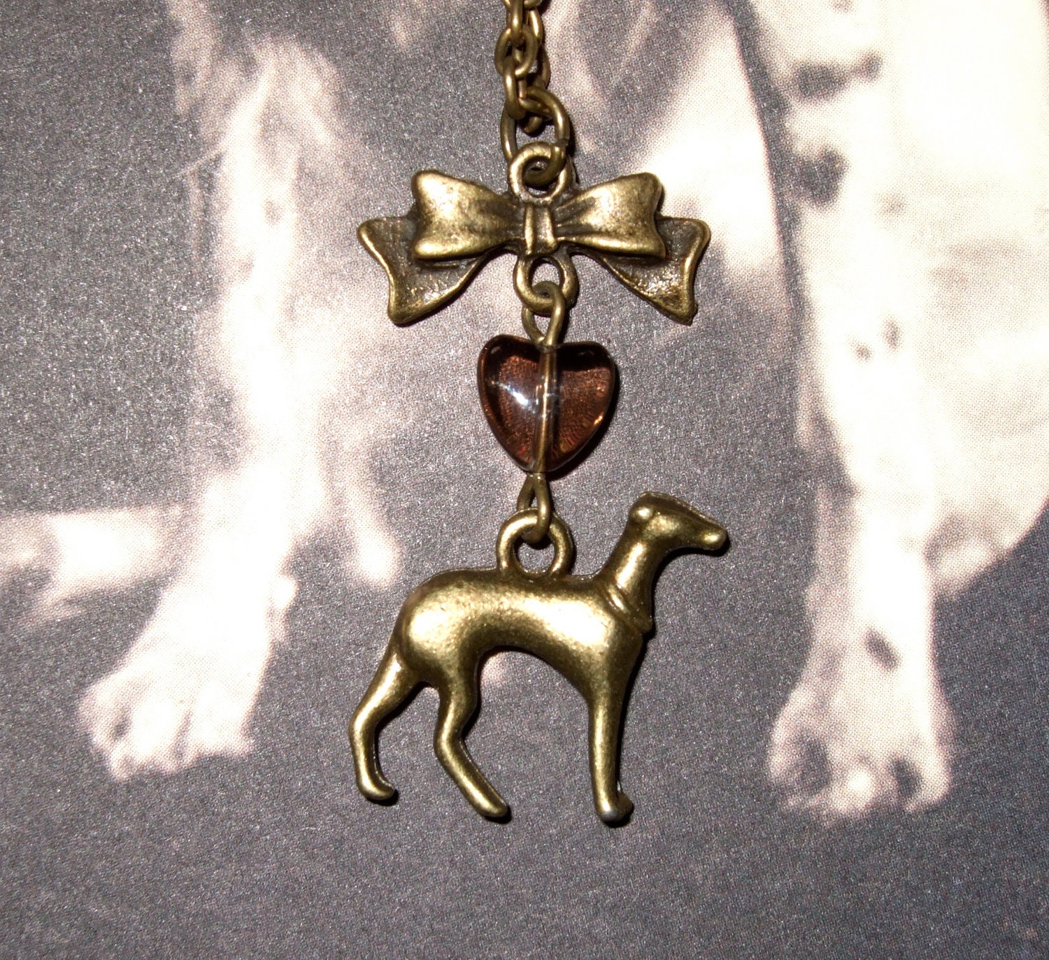 Greyhound Necklace Dog Pendant Simple Charm Everyday Necklace