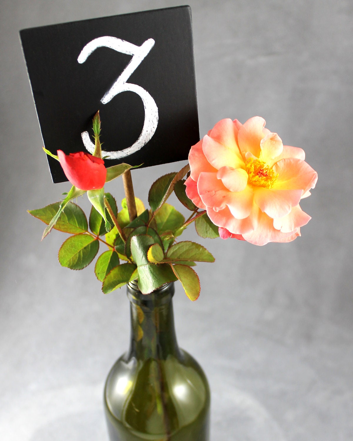 Chalkboard Wedding Table Number Sign Stakes for Wedding Centerpieces, Set of 18