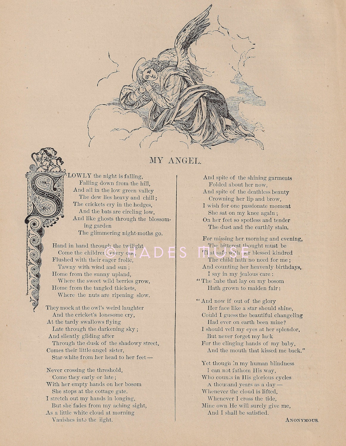 My AngelDeath PoetryPoemGothicMourningWood by HadesMuse