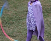 Silk Play Cape, Superhero Cape, Princess Cape, Knight Cloak, Birthday Cape in Lavender Silk