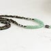 Long Green Aventurine Necklace. Green & Brown, Earthy Ethnic Necklace for Layering