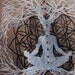 Flower of Life Meditation Shirt - Mens Medium Organic Cotton tee - Printed and Ready to Ship