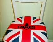 Sex Pistols - Punk Furniture - CHAIR - Union Jack - CHAOS - seditionaries - white shabby chic