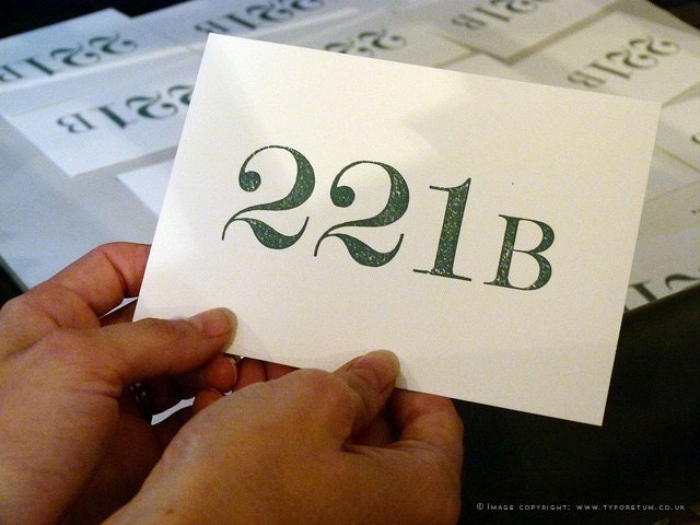 Sherlock Holmes Letterpress Postcard