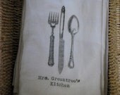 Personalized Flour Sack Tea Towel