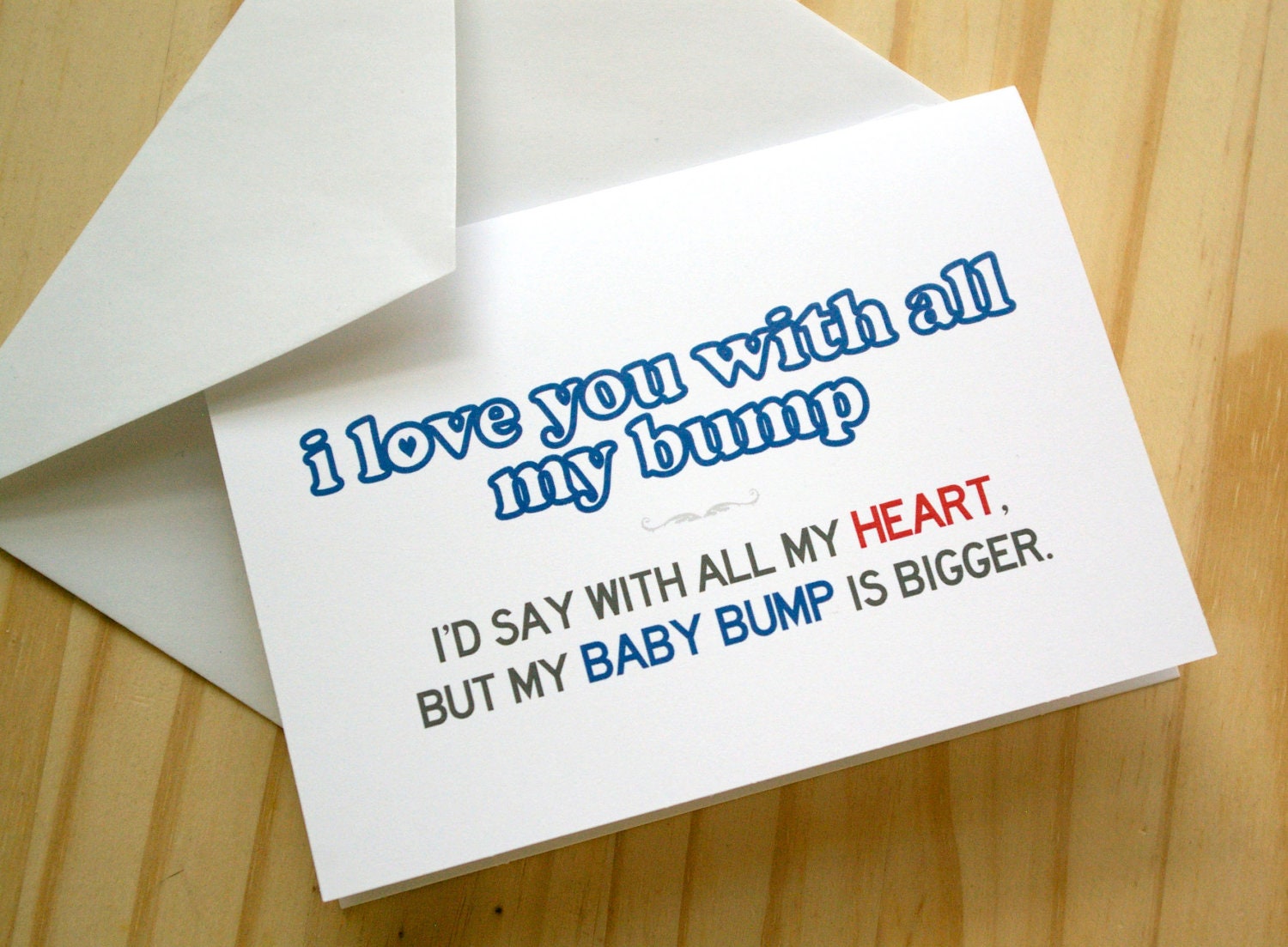 Baby Bump - New Dad, Pregnancy / Birth / Baby Announcement, Anniversary Card