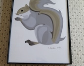 Squirrel Framed 4x6 Print