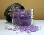 Lilac Air Freshener in Jelly Jar, Purple Aroma Beads