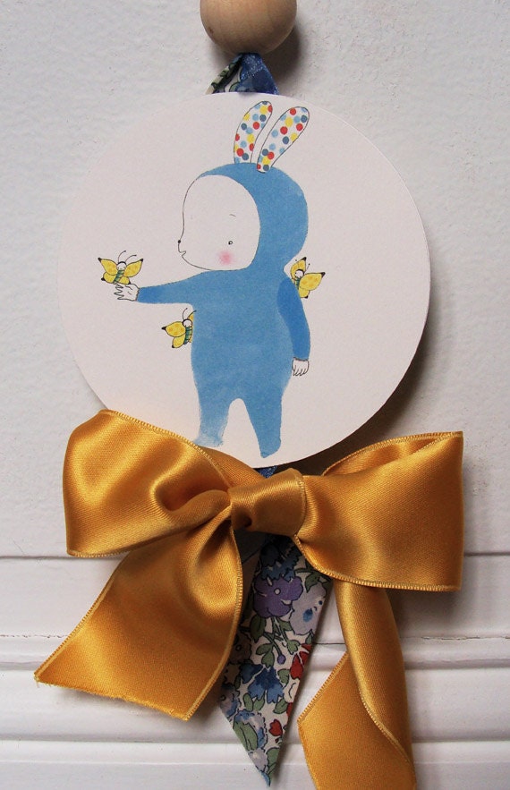 Baby mobile : Yellow butterflies -  baby dreamcatcher - kids dreamcatcher - nursery mobile baby - dreamcatcher for kid's room