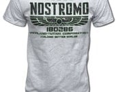 USCSS Nostromo T Shirt (Alien, Prometheus, Ridley Scott) Sci Fi Cult Movie Tee - Graphic Tees For Men & Women
