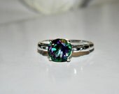 Mystic topaz ring