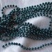 Vintage Teal Bead Garland, Christmas Tree, Holiday Decorations