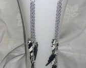 Lightning Bolts -N- Chain Earrings