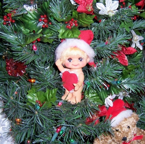 Vintage Christmas Ornament: Miss Christmas Cutie in Red - S1011